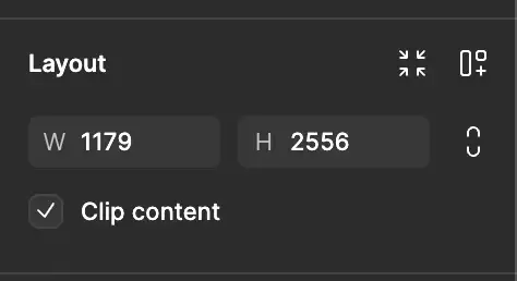 Figma Layout panel